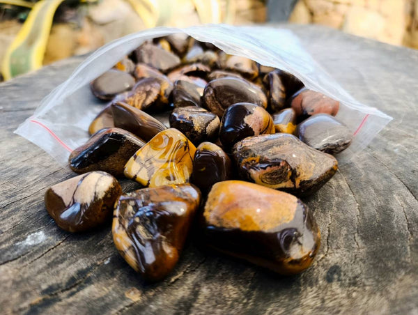 Polished Nguni Jasper Tumble Stones - sold per 1 kg - From Northern Cape, South Africa