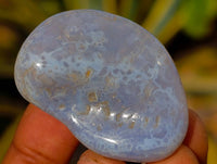 Polished Large Blue Lace Agate Tumbled Stones - sold per 1 Kg - from Nsanje, Malawi