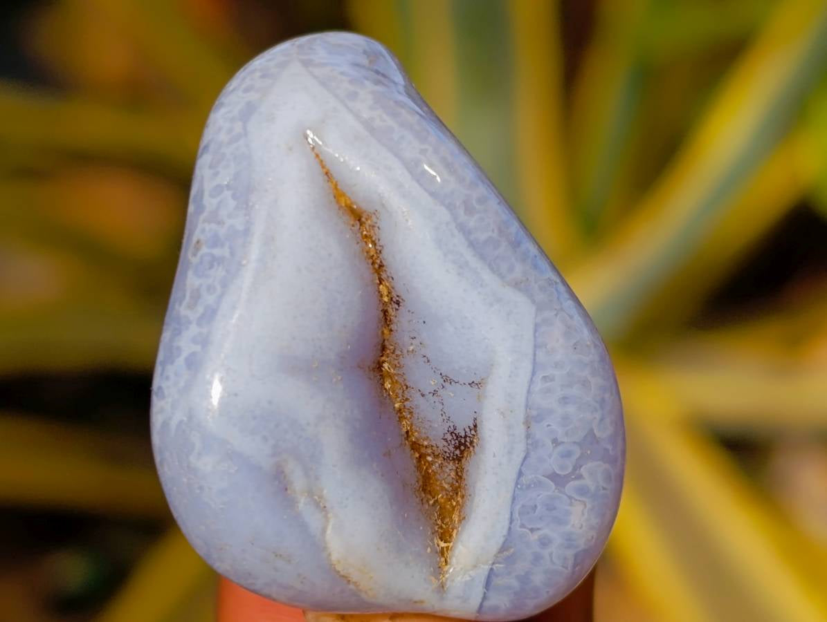 Polished Large Blue Lace Agate Tumbled Stones - sold per 1 Kg - from Nsanje, Malawi - Toprock Gemstones and Minerals 