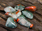 Polished Bloodstone Tumbled Stones - sold per kg - From Swaziland - Toprock Gemstones and Minerals 