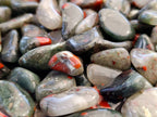 Polished Bloodstone Tumbled Stones - sold per kg - From Swaziland - Toprock Gemstones and Minerals 