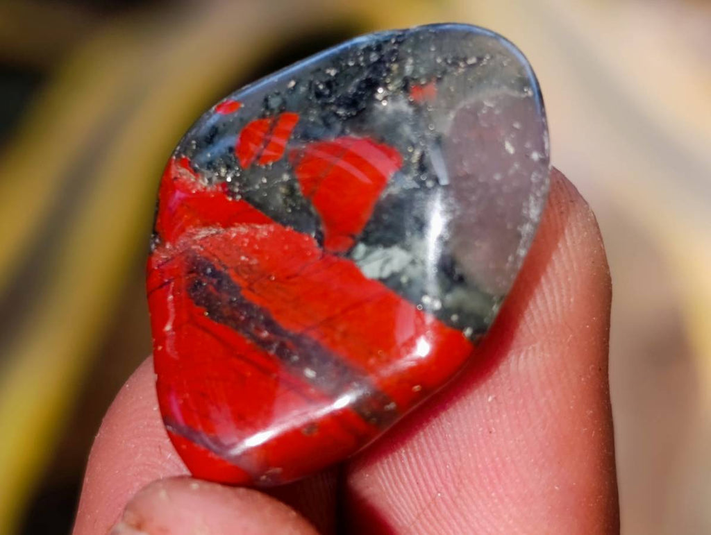 Polished Bloodstone Tumbled Stones - sold per kg - From Swaziland - Toprock Gemstones and Minerals 