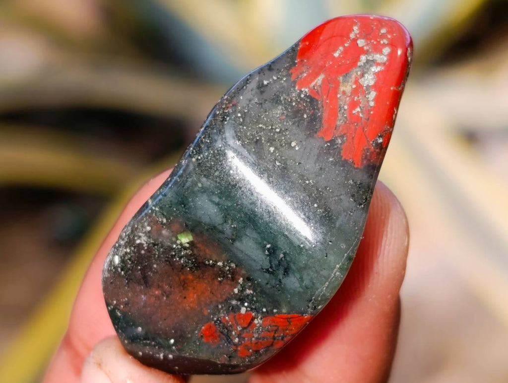 Polished Bloodstone Tumbled Stones - sold per kg - From Swaziland - Toprock Gemstones and Minerals 