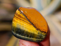 Polished Large Tigers Eye Tumble Stones - sold per 1 kg - From Prieska, South Africa