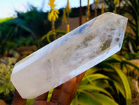Polished Whispy Veiled Quartz Crystals x 2 From Madagascar - Toprock Gemstones and Minerals 