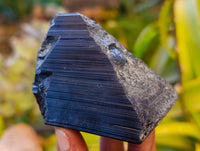Natural XL Schorl Black Tourmaline with Hyalite Opal and Fluorite Crystals x 2 From Erongo, Namibia