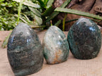 Polished Fuchsite Standing Free Forms x 3 From Madagascar - Toprock Gemstones and Minerals 