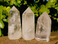 Polished Clear Quartz Crystals x 12 From Madagascar - Toprock Gemstones and Minerals 