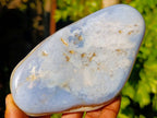 Polished Blue Lace Agate Tumbled Stones x 6 From Malawi - Toprock Gemstones and Minerals 