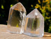 Polished Clear Quartz Crystals x 12 From Madagascar