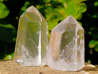 Polished Clear Quartz Crystals x 12 From Madagascar - Toprock Gemstones and Minerals 