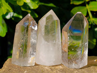 Polished Clear Quartz Crystals x 12 From Madagascar