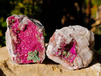 Natural Salrose Cobaltion Dolomite with Ball Malachite x 6 From Kakanda, Congo - Toprock Gemstones and Minerals 