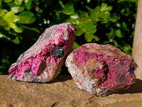 Natural Salrose Cobaltion Dolomite with Ball Malachite x 6 From Kakanda, Congo