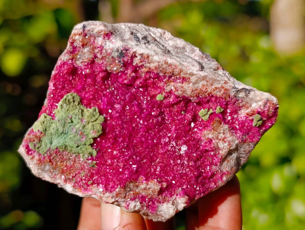 Natural Salrose Cobaltion Dolomite with Ball Malachite x 6 From Kakanda, Congo - Toprock Gemstones and Minerals 