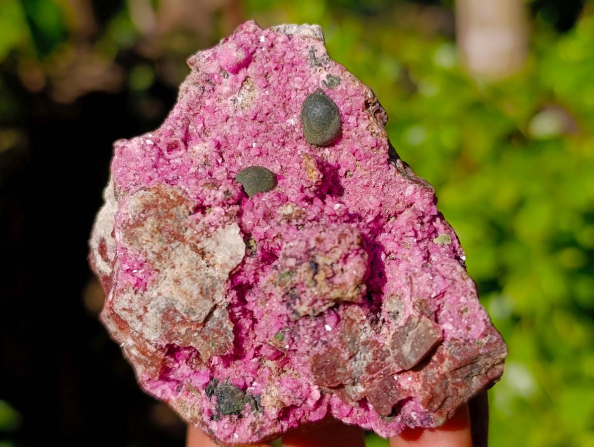 Natural Salrose Cobaltion Dolomite with Ball Malachite x 6 From Kakanda, Congo - Toprock Gemstones and Minerals 