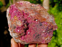 Natural Salrose Cobaltion Dolomite with Ball Malachite x 6 From Kakanda, Congo
