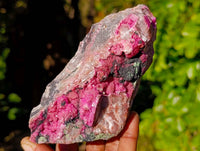 Natural Salrose Cobaltion Dolomite with Ball Malachite x 6 From Kakanda, Congo