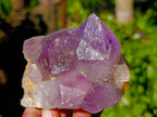 Natural Jacaranda Amethyst Quartz Clusters x 3 From Mumbwa, Zambia - Toprock Gemstones and Minerals 
