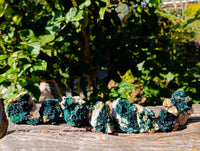 Natural Crystalline Malachite Specimens x 12 From Tenke Fungurume, Congo