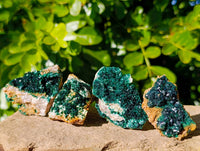 Natural Crystalline Malachite Specimens x 12 From Tenke Fungurume, Congo