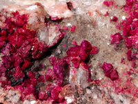Natural Salrose Cobaltion Dolomite with Crystalline Malachite x 4 From Kakanda, Congo