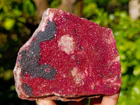 Natural Salrose Cobaltion Dolomite with Crystalline Malachite x 4 From Kakanda, Congo