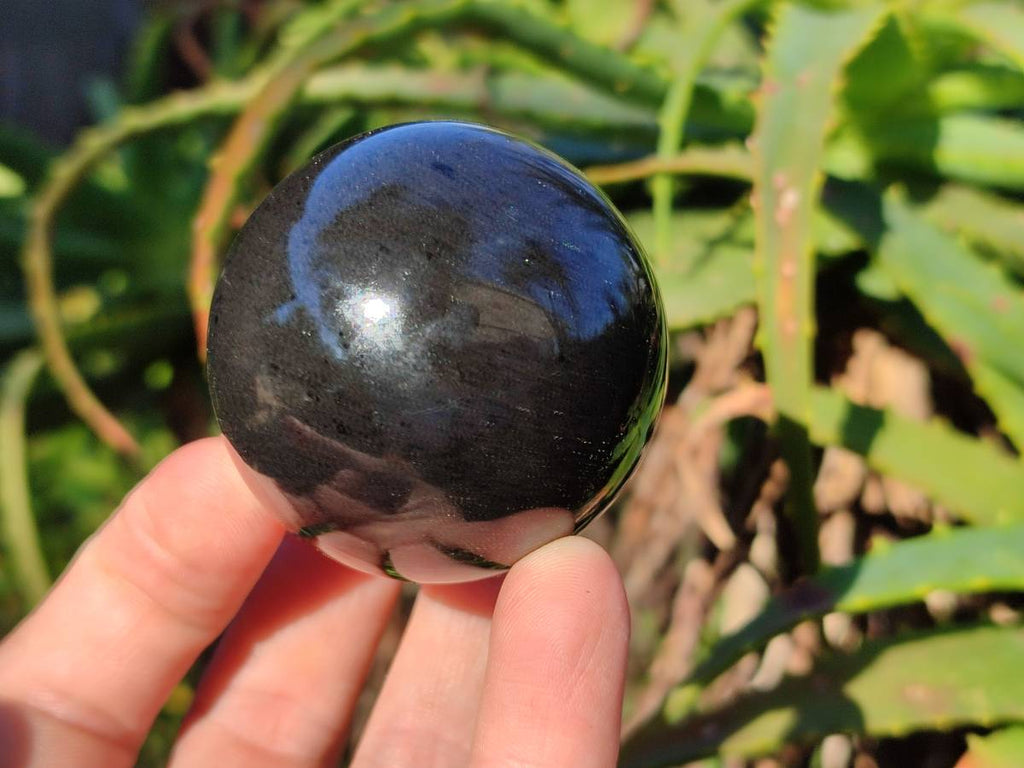 Polished Black Basalt Spheres x 8 From Antsirabe, Madagascar - Toprock Gemstones and Minerals 
