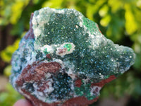 Natural Drusy Quartz coated Ball Malachite On Dolomite Matrix Specimens x 6 From Kambove, Congo - Toprock Gemstones and Minerals 