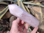 Polished Double Terminated Rose Quartz Points x 4 Ambatondrazaka, Madagascar - Toprock Gemstones and Minerals 