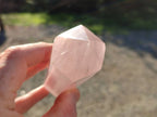 Polished Double Terminated Rose Quartz Points x 4 Ambatondrazaka, Madagascar - Toprock Gemstones and Minerals 