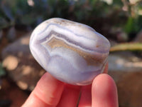 Polished Blue Lace Agate Tumbled Stones x 35 From Nsanje, Malawi