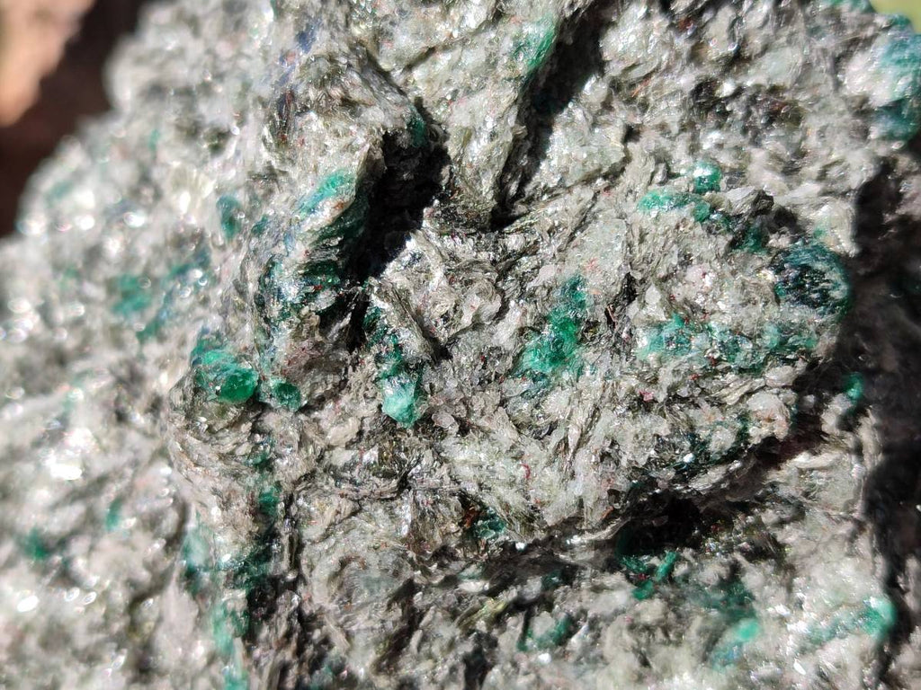 Natural Emerald Mica In Matrix Cobbed Specimens x 3 From Mutoko, Zimbabwe - Toprock Gemstones and Minerals 
