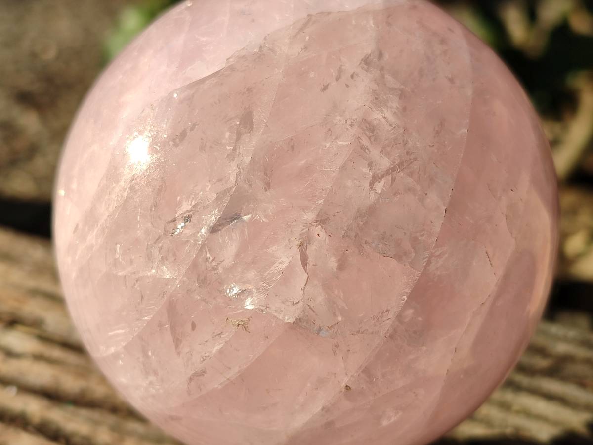 Polished Rose Quartz Sphere x 1 From Madagascar - Toprock Gemstones and Minerals 