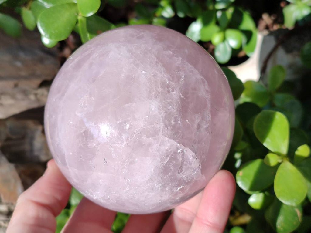 Polished Rose Quartz Sphere x 1 From Madagascar - Toprock Gemstones and Minerals 
