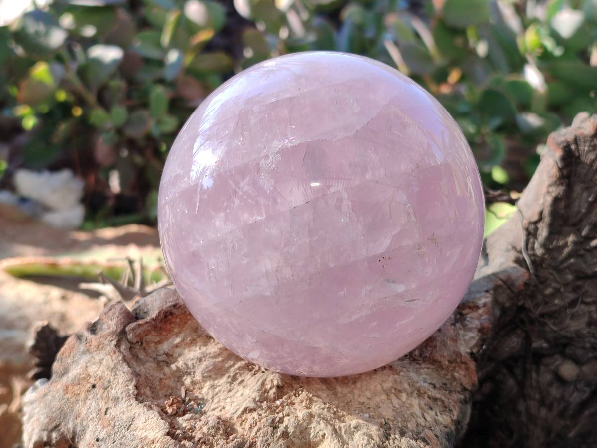 Polished Rose Quartz Sphere x 1 From Madagascar - Toprock Gemstones and Minerals 