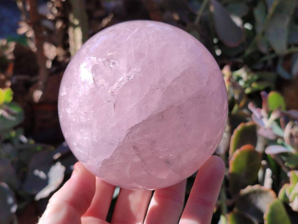 Polished Rose Quartz Sphere x 1 From Madagascar - Toprock Gemstones and Minerals 