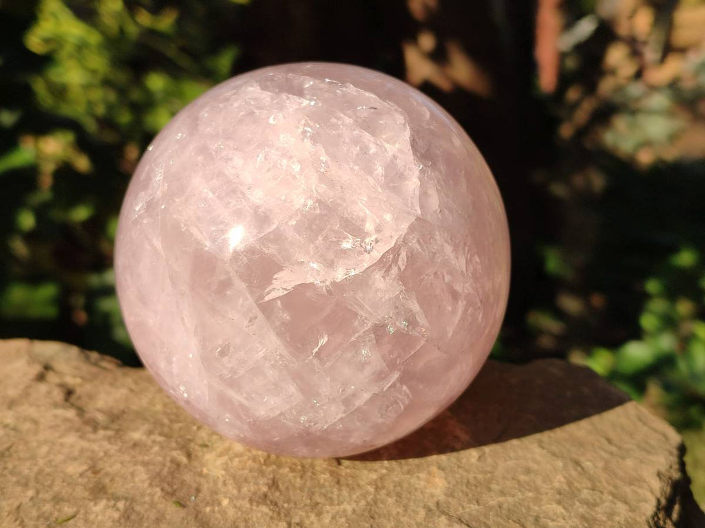 Polished Rose Quartz Sphere x 1 From Madagascar - Toprock Gemstones and Minerals 