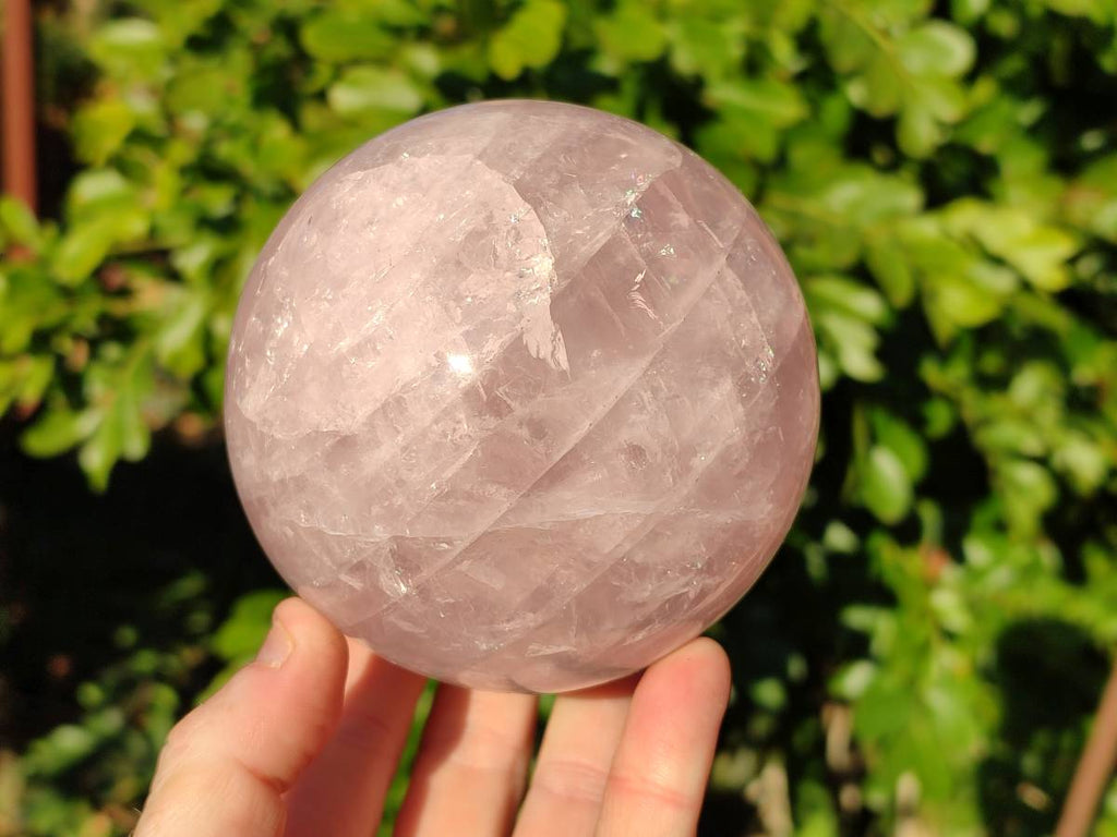 Polished Rose Quartz Sphere x 1 From Madagascar - Toprock Gemstones and Minerals 