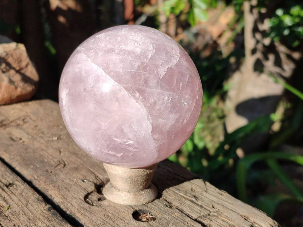 Polished Rose Quartz Sphere x 1 From Madagascar - Toprock Gemstones and Minerals 