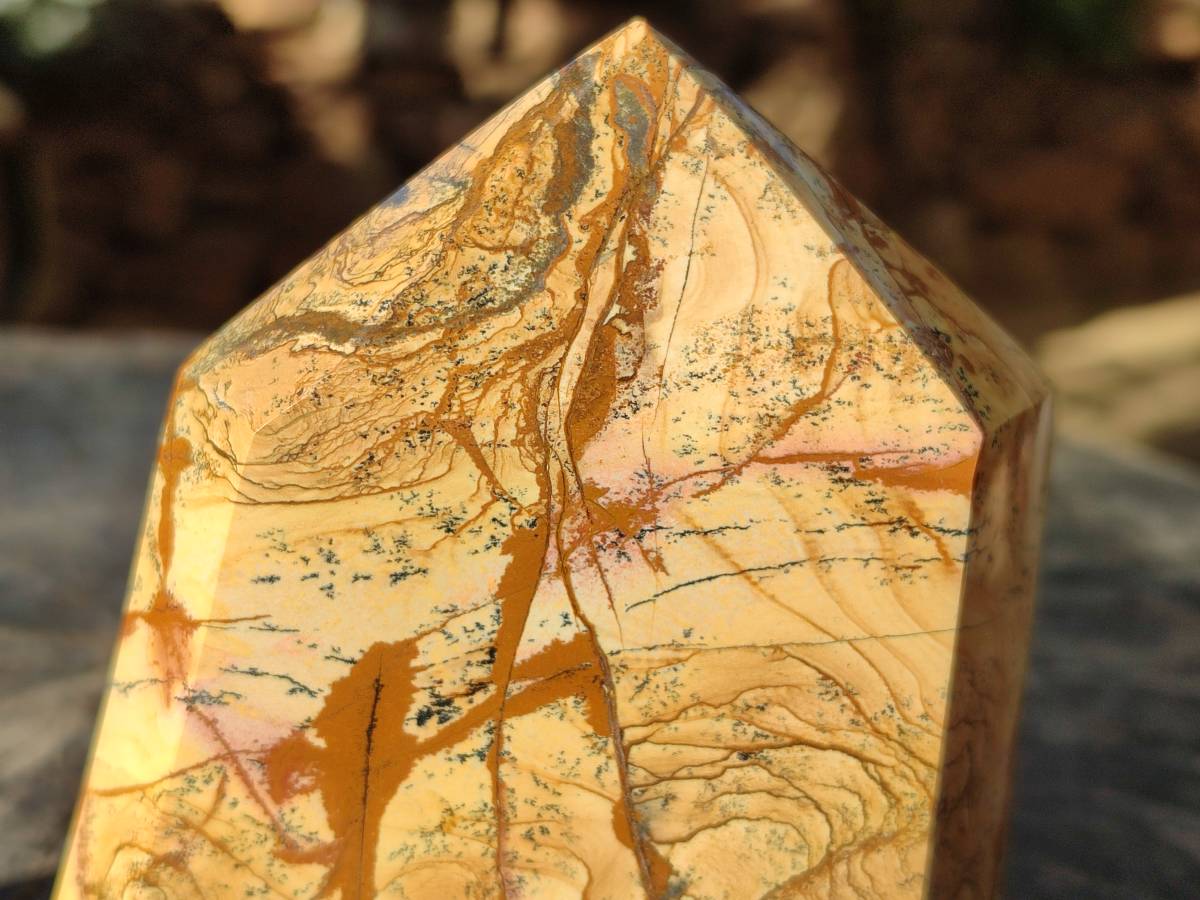 Polished Picture Stone Jasper Points x 2 From Ais-Ais, Namibia - Toprock Gemstones and Minerals 