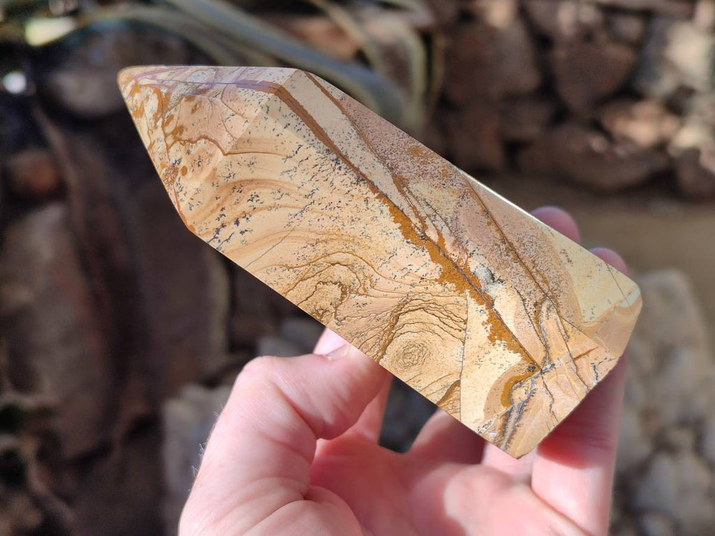 Polished Picture Stone Jasper Points x 2 From Ais-Ais, Namibia - Toprock Gemstones and Minerals 
