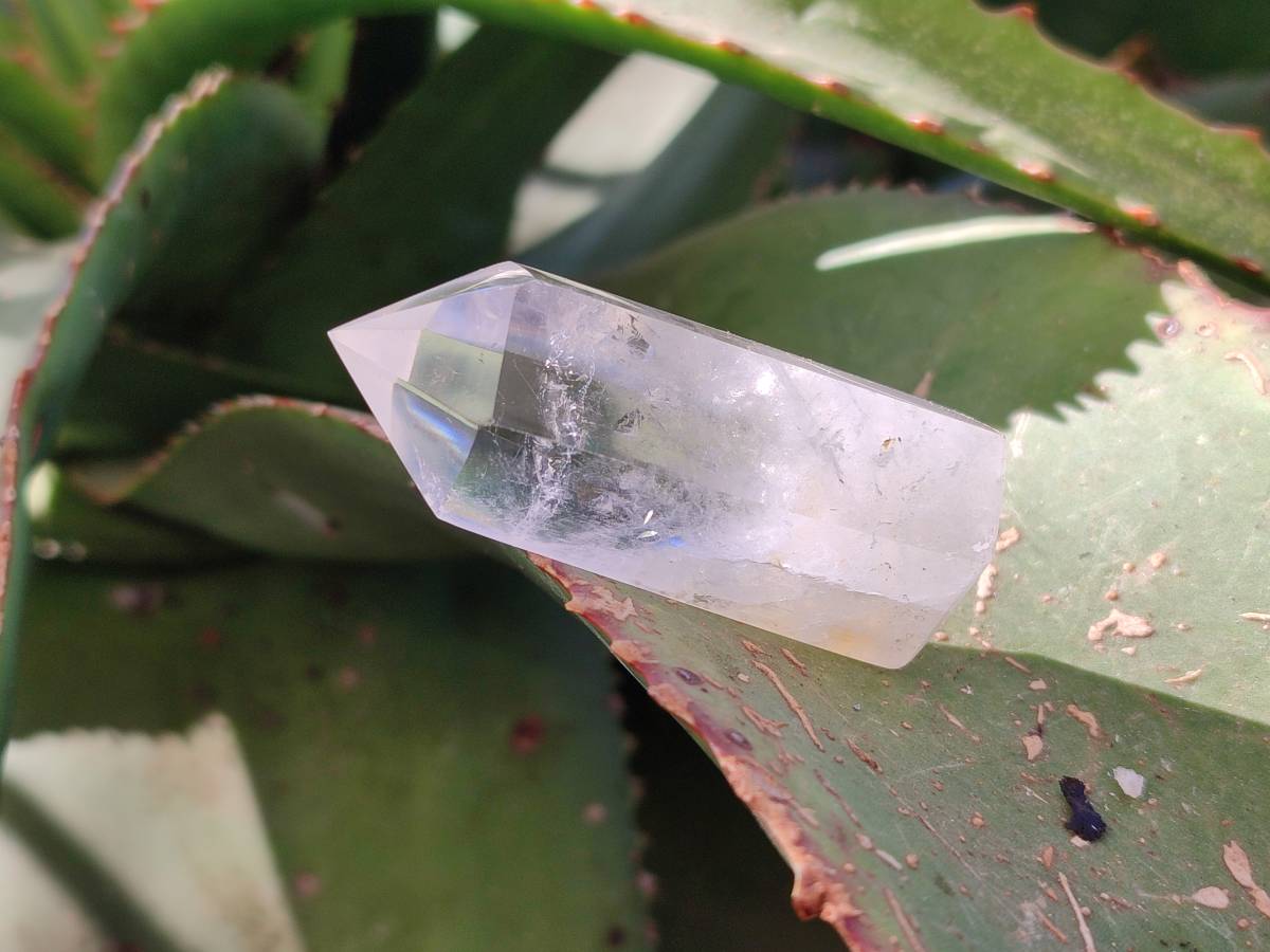 Polished Rainbow Veil Clear Quartz Crystals x 24 From Madagascar - Toprock Gemstones and Minerals 