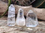 Polished Rainbow Veil Clear Quartz Crystals x 24 From Madagascar - Toprock Gemstones and Minerals 