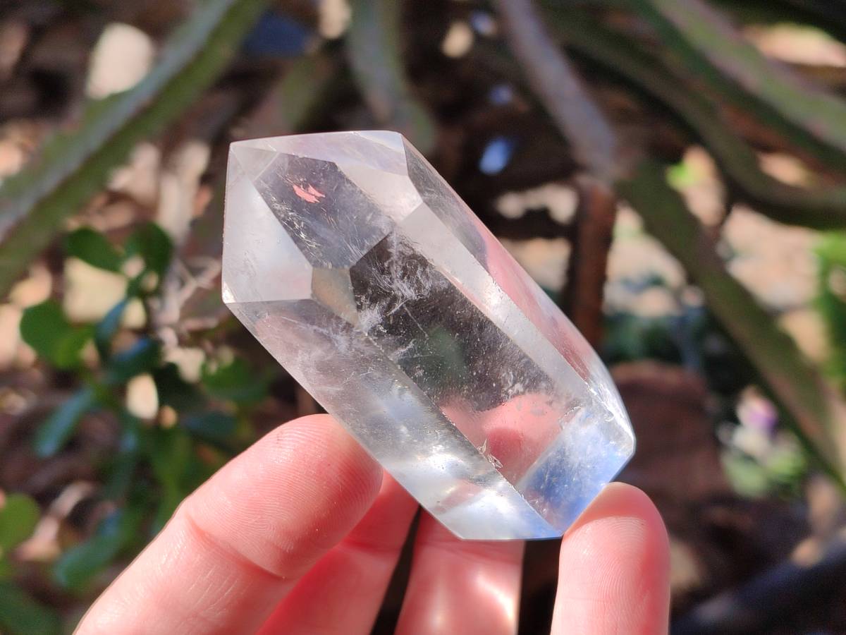 Polished Rainbow Veil Clear Quartz Crystals x 24 From Madagascar - Toprock Gemstones and Minerals 