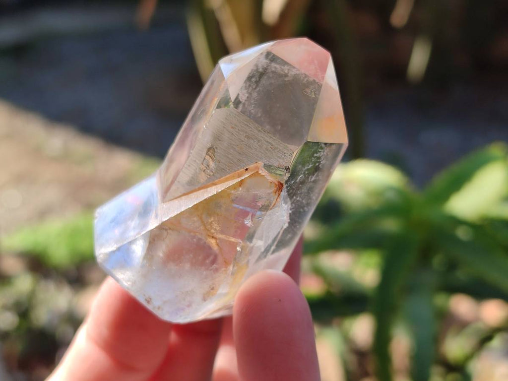 Polished Rainbow Veil Clear Quartz Crystals x 24 From Madagascar - Toprock Gemstones and Minerals 