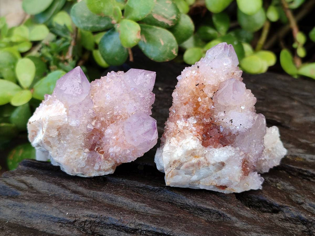 Natural Amethyst Spirit Quartz Clusters x 12 From Boekenhouthoek, South Africa - Toprock Gemstones and Minerals 