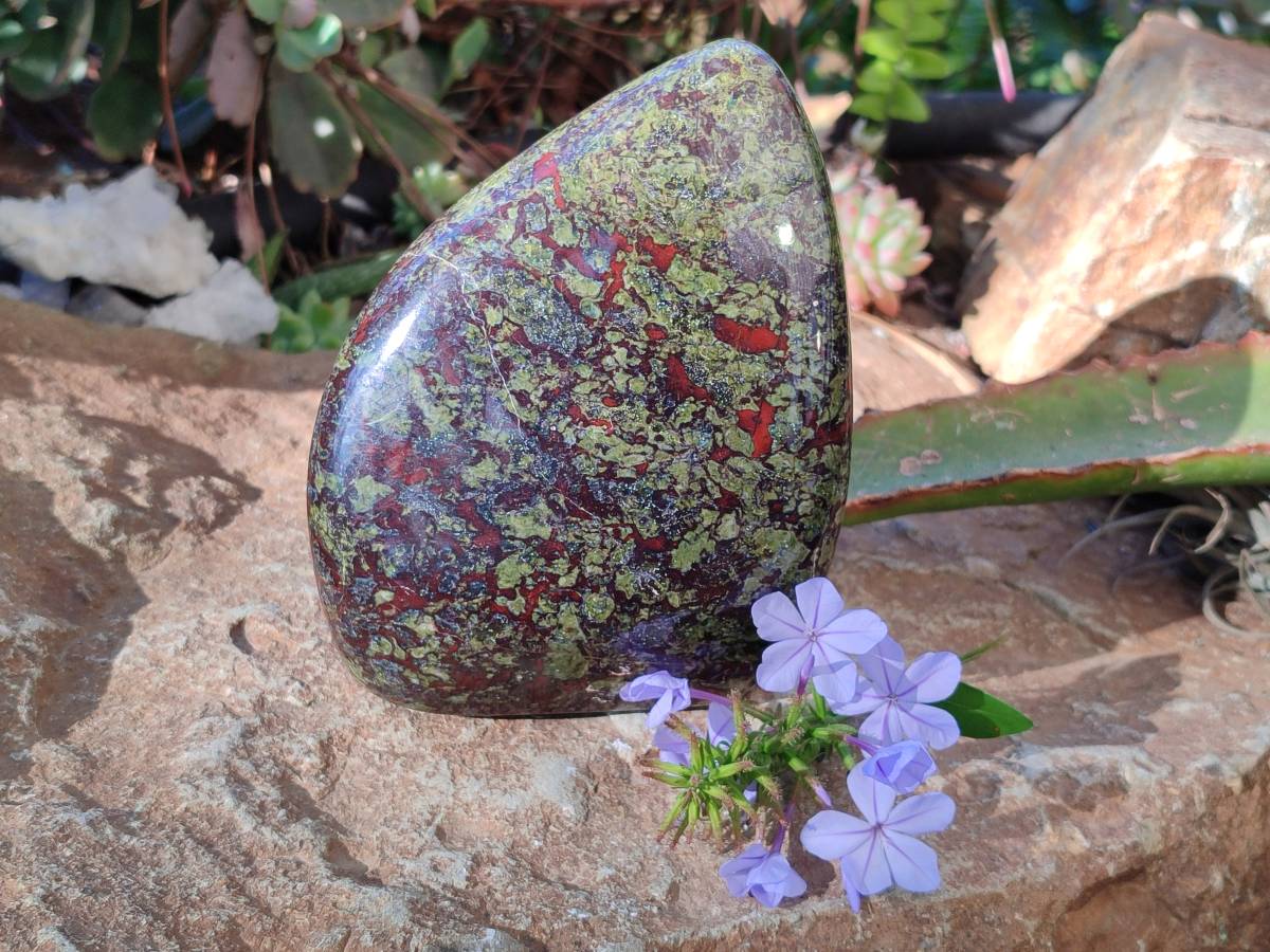 Polished Bastite Dragons Blood Standing Free Form x 1 From Tshipise, South Africa - Toprock Gemstones and Minerals 