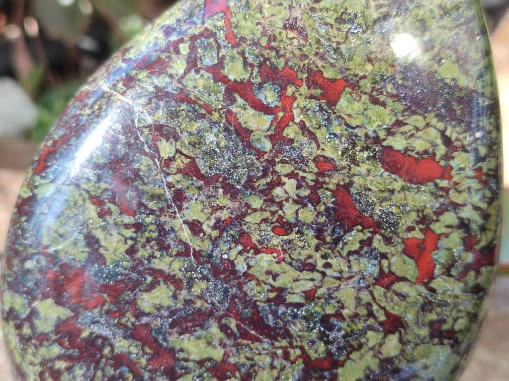 Polished Bastite Dragons Blood Standing Free Form x 1 From Tshipise, South Africa - Toprock Gemstones and Minerals 