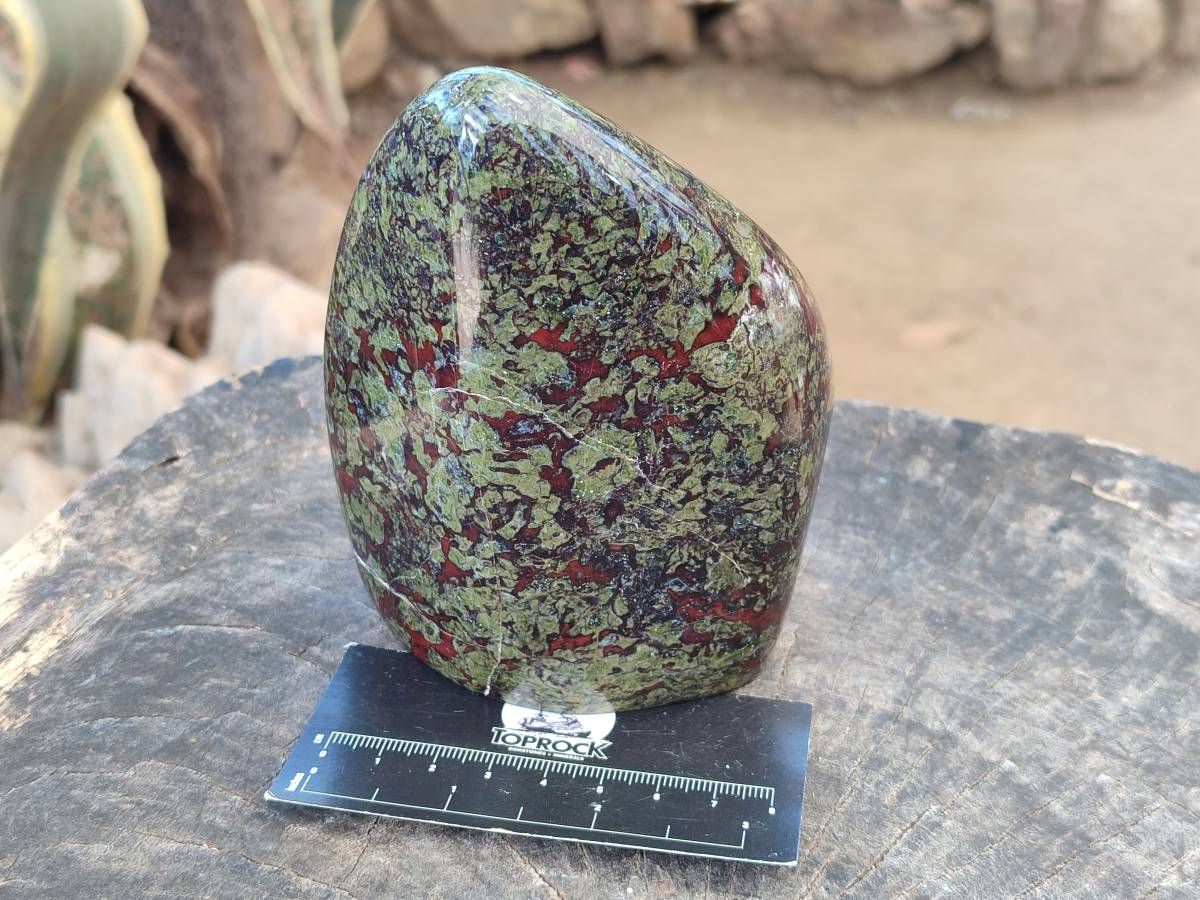 Polished Bastite Dragons Blood Standing Free Form x 1 From Tshipise, South Africa - Toprock Gemstones and Minerals 